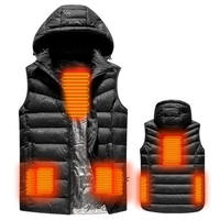 Gilet chauffé par USB pour sécurité intelligente automne et hiver avec veste de ski en plein air pour hommes en moto