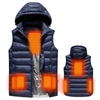Gilet chauffé par USB pour sécurité intelligente automne et hiver avec veste de ski en plein air pour hommes en moto