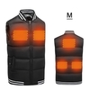 Gilet chauffant électrique USB hiver gilet chaud hommes femmes manteau chauffant veste pour moto voyage ski randonnée Camping