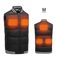 Gilet chauffant électrique USB hiver gilet chaud hommes femmes manteau chauffant veste pour moto voyage ski randonnée Camping
