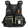 Gilet de flottabilité de veste de pêche à la mouche multi-poches avec porte-bouteille d