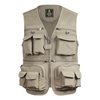 Gilet de pêche gilet de voyage de pêche respirant avec poches à fermeture éclair gilet de travail d