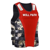 Gilet de sauvetage de sports nautiques gilet de sécurité de sauvetage de flottabilité avec trous de drainage pour adultes pêche bateau kayak surf natation