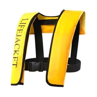 Gilet de sauvetage gonflable automatique pour adultes Gilet de sauvetage pour adultes Combinaison de flotteur de sécurité pour sports nautiques Kayak Pêche Surf Canoë Veste de survie