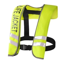 Gilet de sauvetage gonflable automatique pour adultes Gilet de sauvetage pour adultes Combinaison de flotteur de sécurité pour sports nautiques Kayak Pêche Surf Canoë Veste de survie