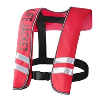 Gilet de sauvetage gonflable automatique pour adultes Gilet de sauvetage pour adultes Combinaison de flotteur de sécurité pour sports nautiques Kayak Pêche Surf Canoë Veste de survie