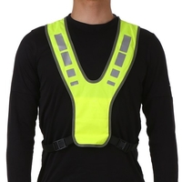 Gilet de sécurité haute visibilité Sports de plein air course cyclisme gilet réfléchissant avec poche