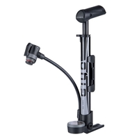 GIYO pompe à Air Portable vtt gonfleur de vélo de route 120PSI pompe à pneus haute pression avec jauge de Valve Schrader & Presta pour pneu de Suspension arrière à fourche avant