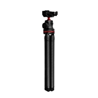 GIZOMOS GM-8 support de trépied portable 8 niveaux de support de trépied à hauteur réglable avec tête à rotule / pince pour téléphone