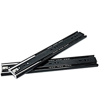 Glissières de tiroir 2pcs à faible bruit glissières de tiroir de roulement à billes