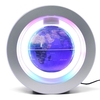 Globe flottant avec base multicolore LED Creative 6 pouces anti-gravité magnétique lévitation carte du monde rotative pour enfants cadeau bureau à domicile décoration de bureau enseignement démo