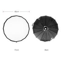 Godox AD-S65S Parapluie souple Parabole Profond 65cm / 25.6in Portable Monture Godox