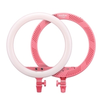 Godox LR150 18 pouces LED Ring Light Studio Photography Fill-in Light 3000K-6000K Température bicolore Luminosité réglable avec support de téléphone pour Live Streaming Selfie Maquillage Portrait Photographie