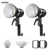 Godox ML30Bi-K2 Kit de 2 lumières Lampe vidéo LED pour studio portable 2800K-6500K Télécommande APP bicolore