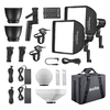Godox ML30Bi-K2 Kit de 2 lumières Lampe vidéo LED pour studio portable 2800K-6500K Télécommande APP bicolore
