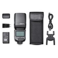 Godox V860III-F Émetteur/récepteur Speedlite TTL sans fil Flash pour appareil photo Flash manuel/auto Flash GN60 1/8000s HSS Système X sans fil 2.4G intégré avec batterie Li-ion rechargeable Remplacement de la lampe de modélisation pour appareils ph