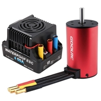 GOOLRC 3660 3300KV moteur sans balais 60A contrôleur de vitesse électronique ESC sans balais avec BEC pour chenille de voiture 1/10 RC