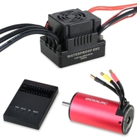 GoolRC S3670 2650KV moteur sans balai 4 pôles étanche 120A contrôleur de vitesse électrique ESC sans balais avec carte de programmation pour voiture 1/8 1/10 RC