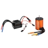 GoolRC Upgrade Waterproof 3650 3900KV Brushless Motor avec 60A ESC Combo Set pour 1/10 RC Car Truck