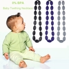Grade alimentaire 100 % Silicone dentition Collier perles Soft pour Chew bébé enfant jouets bijoux pour maman à porter BPA libre EN71 F963 FDA certificat de soins infirmiers