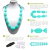 Grade alimentaire 100 % Silicone dentition Collier perles Soft pour Chew bébé enfant jouets bijoux pour maman à porter BPA libre EN71 F963 FDA certificat de soins infirmiers