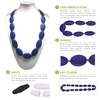Grade alimentaire 100 % Silicone dentition Collier perles Soft pour Chew bébé enfant jouets bijoux pour maman à porter BPA libre EN71 F963 FDA certificat de soins infirmiers