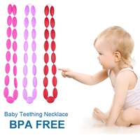 Grade alimentaire 100 % Silicone dentition Collier perles Soft pour Chew bébé enfant jouets bijoux pour maman à porter BPA libre EN71 F963 FDA certificat de soins infirmiers