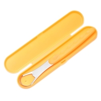 Grattoir à langue en acier inoxydable,  nettoyeur de langue de forme incurvée Double face pour adultes et enfants,  améliore l