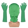 Green Chroma Key Mask Gants Chromakey Hood Glove Invisible Effects Background Chroma Keying Gants verts Masque pour écran vert Photographie Photo Vidéo