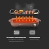 Gril électrique Bear DKL-D12M6 1200W Grill intérieur Gril de barbecue antiadhésif compact et portable avec plaque amovible
