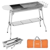 Grill de camping extérieur Acier inoxydable Portable Grille pliable au charbon de charbon