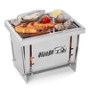 Grill en acier inoxydable extérieur Portable poêle de camping à bois pliant barbecue grill coupe-vent Camping pique-nique outil pour utilisation à domicile