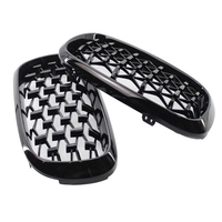 Grille de calandre avant à double lattes noir brillant remplacement gauche et droite pour BMW X5 F15 2014 2015 2016