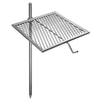 Grille de gril de feu de camp avec pieu Grille de grillage pliante extérieure portable pour barbecue