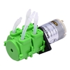 GROTHEN Pompe péristaltique à haut débit Double tête DC 12V / 24V Pompe doseuse Pompe auto-amorçante liquide à eau avec tube en silicone de qualité alimentaire Micro-circulateur pour analyse chimique en laboratoire d