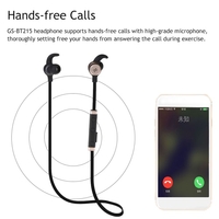GS-BT215 BT 4.1 casque In-ear Stereo Headset Outdoor Sport Musique Earphone mains libres w / Mic Rose d