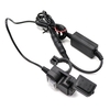 Guidon de moto double USB Kit de chargeur de téléphone portable 12V-24V chargeur de téléphone interrupteur de prise étanche à la poussière téléphone chargeur de tablette