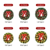 Guirlande de Noël avec 10ft 20LED Guirlande Lumineuse Noeud Boules 16 Pouces Joyeux Noël Guirlande Suspendue Guirlande Artificielle pour Porte D