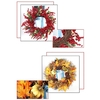 Guirlande de noël avec citrouille feuilles d
