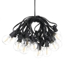 Guirlande LED G40 à énergie solaire Tomshine 7, 62 m / 25 pieds 25 prises avec au total 27 ampoules blanc chaud IP45 résistant à l
