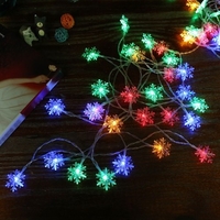 Guirlande lumineuse flocon de neige de 0, 6 W à 1, 5 m à 10 DEL