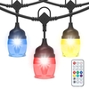 Guirlande lumineuse RVB 12 couleurs avec télécommande LED Guirlande lumineuse à économie d