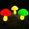 Guirlande Lumineuse Solaire Champignon Éclairage Automatique 8 Modes Blanc Chaud IP65 Décoration de Jardin Étanche (1 pack 6 champignons)