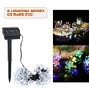Guirlande Solaire Lumière de Corde Fleurs de Pêche