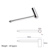 Guitar Truss Rod Clé avec 7mm écrou 1/4 "6, 35 tournevis cruciforme pour Taylor Steel Guitar