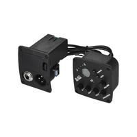 Guitare Acoustique 4 bandes Egaliseur Egaliseur et Ampli Volume Préampli Micro Piezo 6.35mm XLR avec Ecran LCD