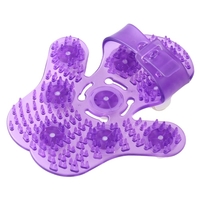 Guitare de massage en forme de palme Massager pour le corps avec 9 massicot de soulagement de la douleur musculaire à boule à rouleaux de 360 ​​degrés Couleur au hasard