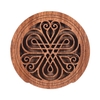 Guitare en bois Rosace Rosace Couverture Bloc Commentaires Tampon en bois acajou pour EQ Acoustiques Folk