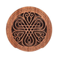 Guitare en bois Rosace Rosace Couverture Bloc Commentaires Tampon en bois acajou pour EQ Acoustiques Folk