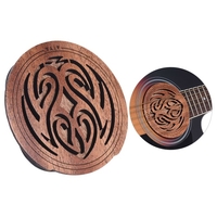 Guitare en bois Rosace Rosace Couverture Bloc Commentaires Tampon en bois acajou pour EQ Acoustiques Folk